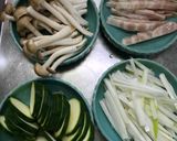 ズッキーニのネギバターソースパスタ作り方1写真
