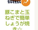豚こまと玉ねぎで簡単しょうが焼き☆作り方4写真