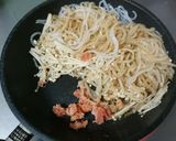 糖質off☆えのきと糸こんの明太子炒め作り方4写真