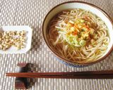 かけうどん with ポップライス作り方3写真