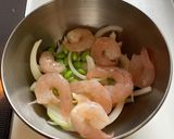 海老と玉ねぎ、枝豆のかけ揚げ作り方3写真