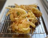 海老と玉ねぎ、枝豆のかけ揚げ作り方9写真