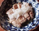 レンジで簡単!蒸し鶏の薬味てんこ盛り作り方5写真