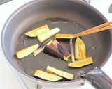 揚げなすと豚肉の和そば風作り方6写真