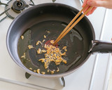 桜エビと豆苗の冷やし和えめん　塩糀ソース作り方5写真