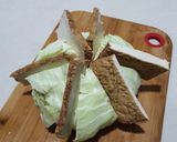 丸ごとキャベツと厚揚げの炊飯器煮込み作り方3写真