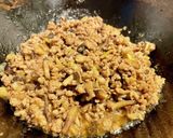 長ねぎと椎茸の肉そぼろ作り方3写真