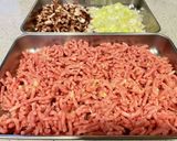長ねぎと椎茸の肉そぼろ作り方1写真