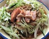 ヒレカツとレタスで冷やしサッポロラーメン作り方4写真