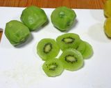 お花のキウイとヨーグルトのスコップケーキ作り方1写真
