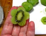 お花のキウイとヨーグルトのスコップケーキ作り方2写真