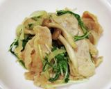 水菜と豚肉ですき焼き風☆お弁当のおかず♪作り方6写真
