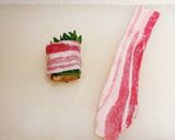 厚揚げの豚バラしそ巻き☆作り方3写真