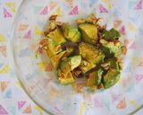1分副菜！アボカド・アーモンド麺つゆ和え作り方3写真