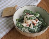 インゲン・カニカマ・大葉のマヨ和え♪作り方4写真