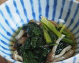 レンチンほうれん草・しめじの鰹煮浸し♪作り方5写真