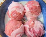 玉葱まんじゅう、ゆず味噌と芥子酢みそ 味作り方4写真