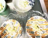 豆腐バーグ入玉ねぎ甘酢味豚こま乗ドーム蒸作り方6写真