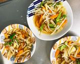 豆腐バーグ入玉ねぎ甘酢味豚こま乗ドーム蒸作り方18写真