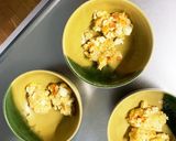 豆腐バーグ入玉ねぎ甘酢味豚こま乗ドーム蒸作り方24写真