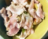 豆腐バーグ入玉ねぎ甘酢味豚こま乗ドーム蒸作り方26写真