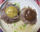 玉葱まんじゅう、ゆず味噌と芥子酢みそ 味作り方8写真