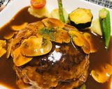 デミハンバーグメインの夕飯メニュー作り方1写真