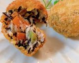 ひじき煮物のリメイク里芋コロッケ作り方13写真