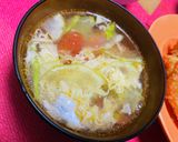 瓜とトマトのたまごスープ♪作り方5写真