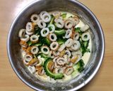 超簡単☆激うま！にがうりと竹輪のかき揚げ作り方3写真