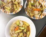 根菜てりてりチキン丼炒め味温野菜サラダ作り方16写真