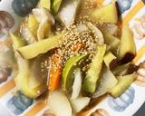 根菜てりてりチキン丼炒め味温野菜サラダ作り方18写真