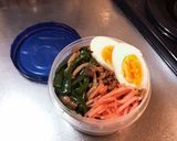 大人味の鶏そぼろ丼弁当作り方3写真
