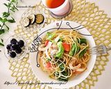レタスとトマトのカレーパスタ作り方4写真