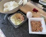 梅納豆チャーハン作り方1写真