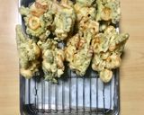 超簡単☆激うま！にがうりと竹輪のかき揚げ作り方5写真