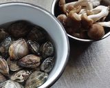 レンジで簡単！あさりの麺つゆバター蒸し作り方1写真