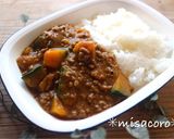 ｍかぼちゃとひき肉のレンジカレー作り方3写真