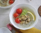 あさり缶とミニトマトの春雨スープ作り方4写真