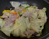 シマダヤ　もちもち鉄板麺焼きそば作り方2写真