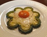 目玉焼きアレンジ ゴーヤの額縁作り方5写真