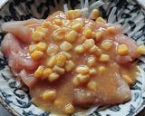 レンジで簡単！ササミとコーンの甘味噌だれ作り方5写真