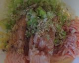 鶏つくねの大葉巻き作り方2写真