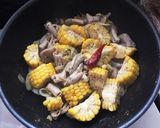 簡単ヘルシー☆白モツ&とうもろこし炒め作り方7写真