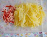 じゃが芋とカニカマのナムル♪ほくほく食感作り方3写真