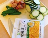 簡単アウトドア料理バターズッキーニ炒め作り方1写真