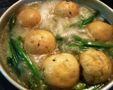 がんも餅あんかけ汁作り方4写真