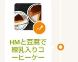 HMと豆腐で練乳入りコーヒーケーキ作り方4写真