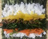 キンパと照り焼きチキン弁当作り方1写真