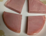 厚切りハムのような☆ロースハム重ね焼き作り方1写真